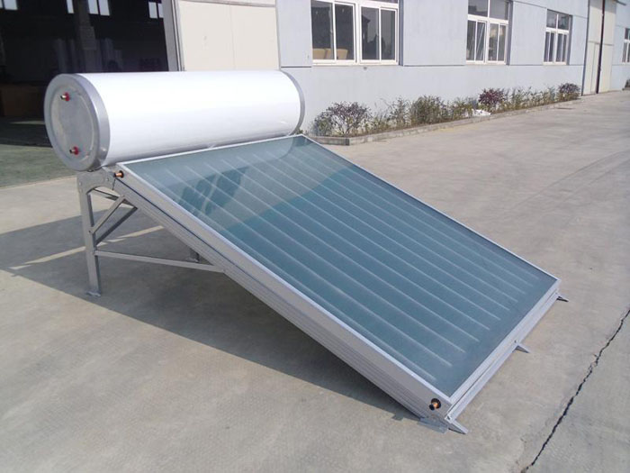 Solarflachplatte unter Druck, 