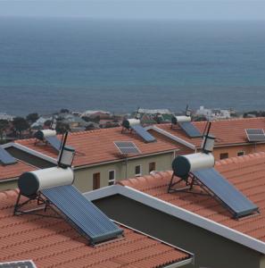 Druck Solarwarmwasserbereiter